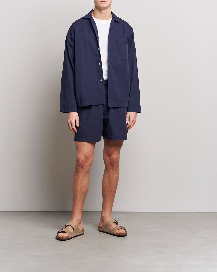 Homme | Peignoirs Et Pyjamas | Tekla | Poplin Pyjama Shorts True Navy