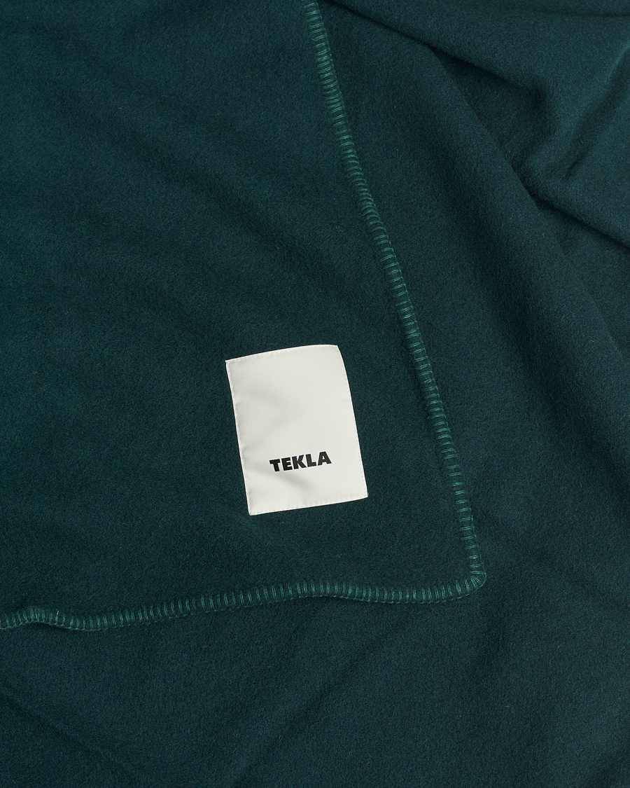 Homme | Tekla Pure New Wool Blanket Dark Green | Tekla | Pure New Wool Blanket Dark Green