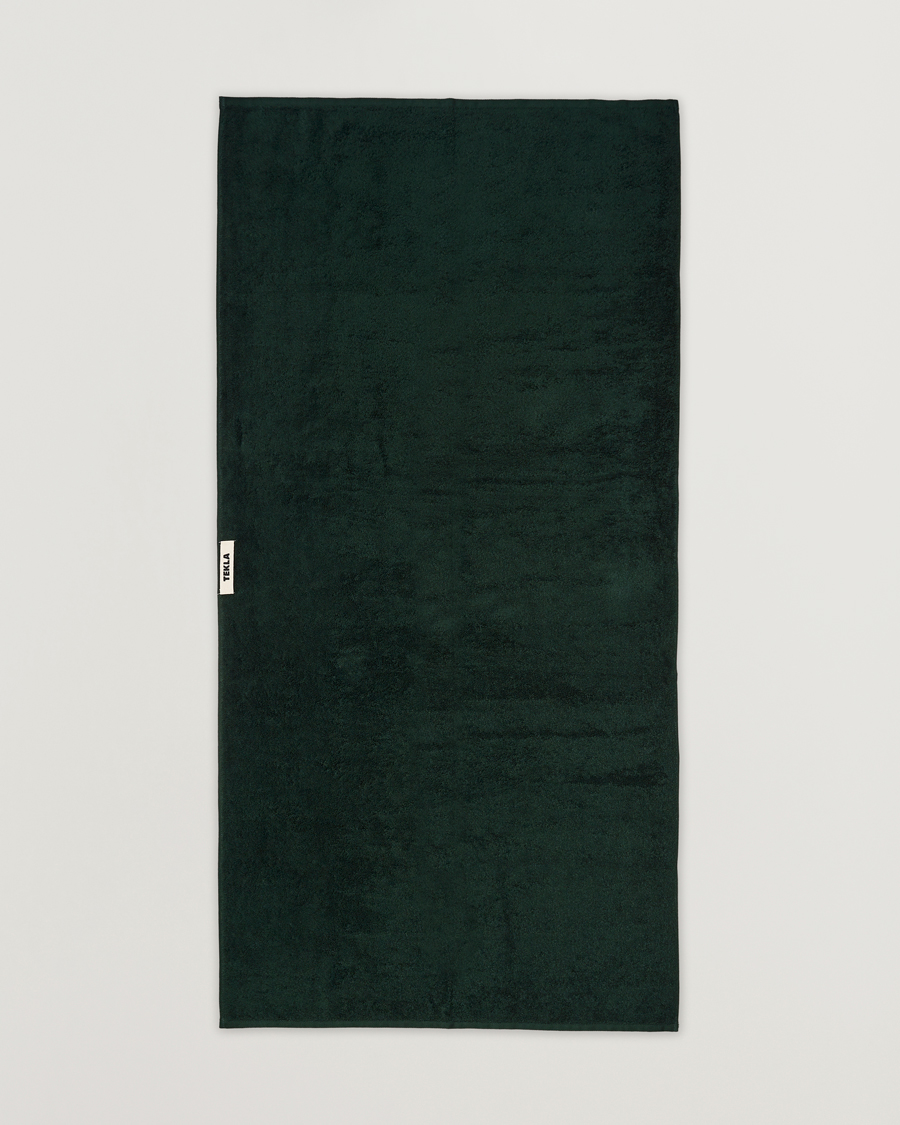 Homme | Tissus | Tekla | Organic Terry Bath Towel Forest Green