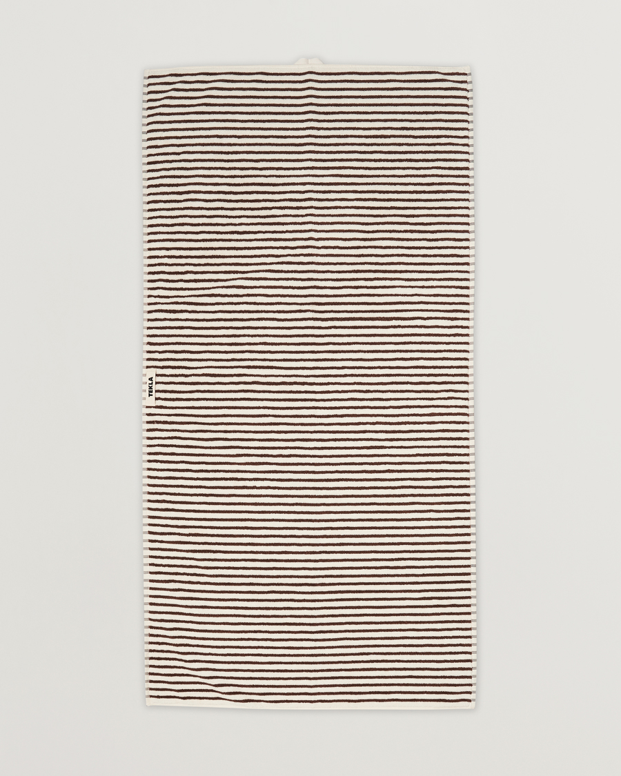 Homme | Serviettes | Tekla | Organic Terry Bath Towel Kodiak Stripes