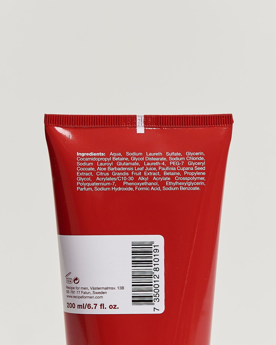 Homme | Soins De La Peau | Recipe for men | Ultra Clean Shower Gel 200ml