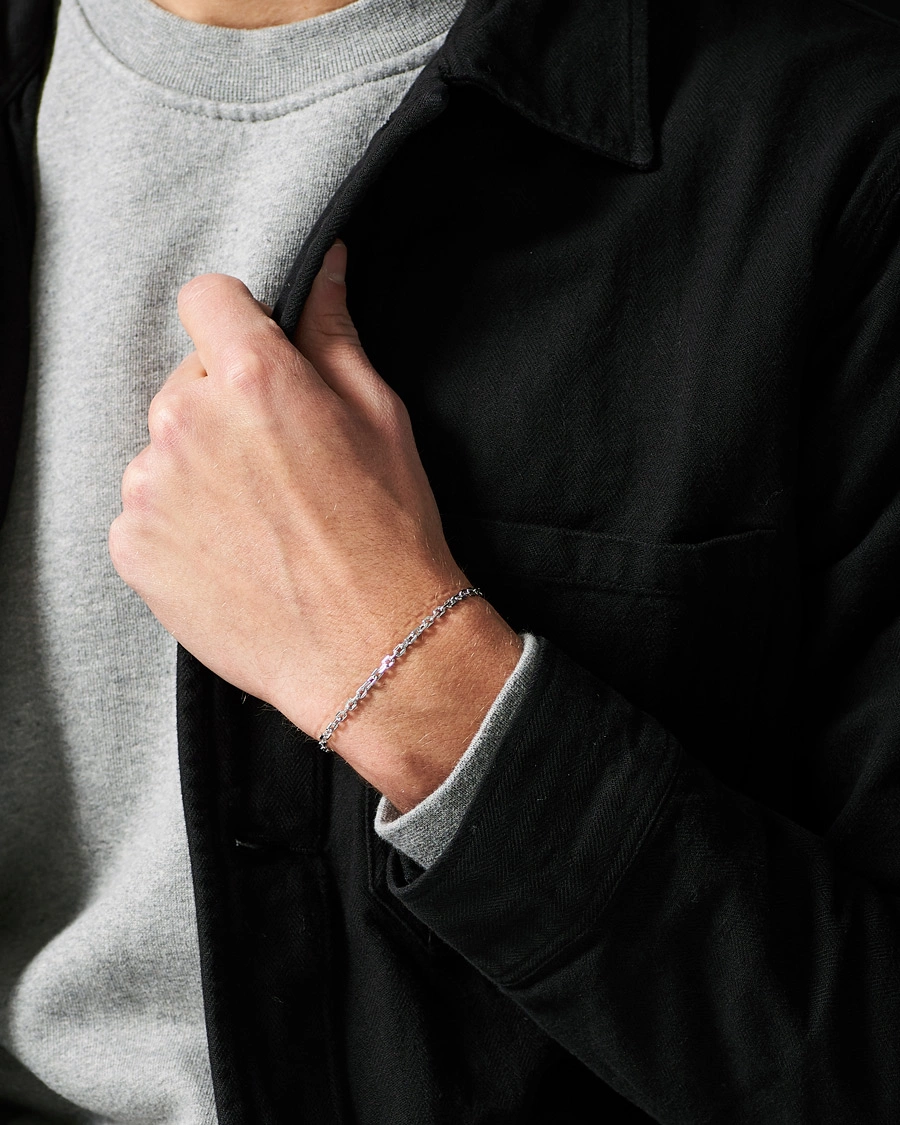 Homme | Bracelets | Tom Wood | Anker Chain Bracelet Silver