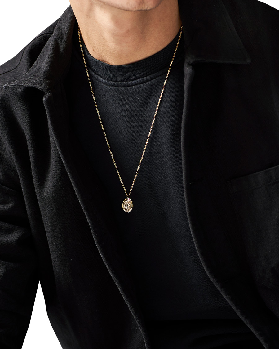 Homme | Tom Wood Coin Pendand Necklace Gold | Tom Wood | Coin Pendand Necklace Gold