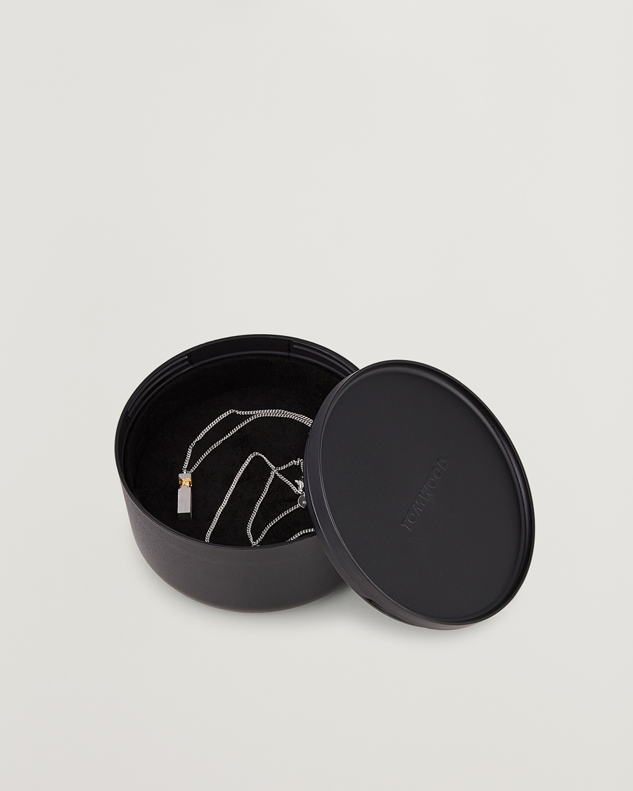 Homme | Tom Wood Mined Cube Pendant Necklace Silver | Tom Wood | Mined Cube Pendant Necklace Silver