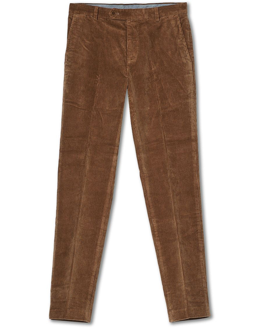 Homme | Pantalons | Brooks Brothers | Milano Fit Corduroy Trousers Camel