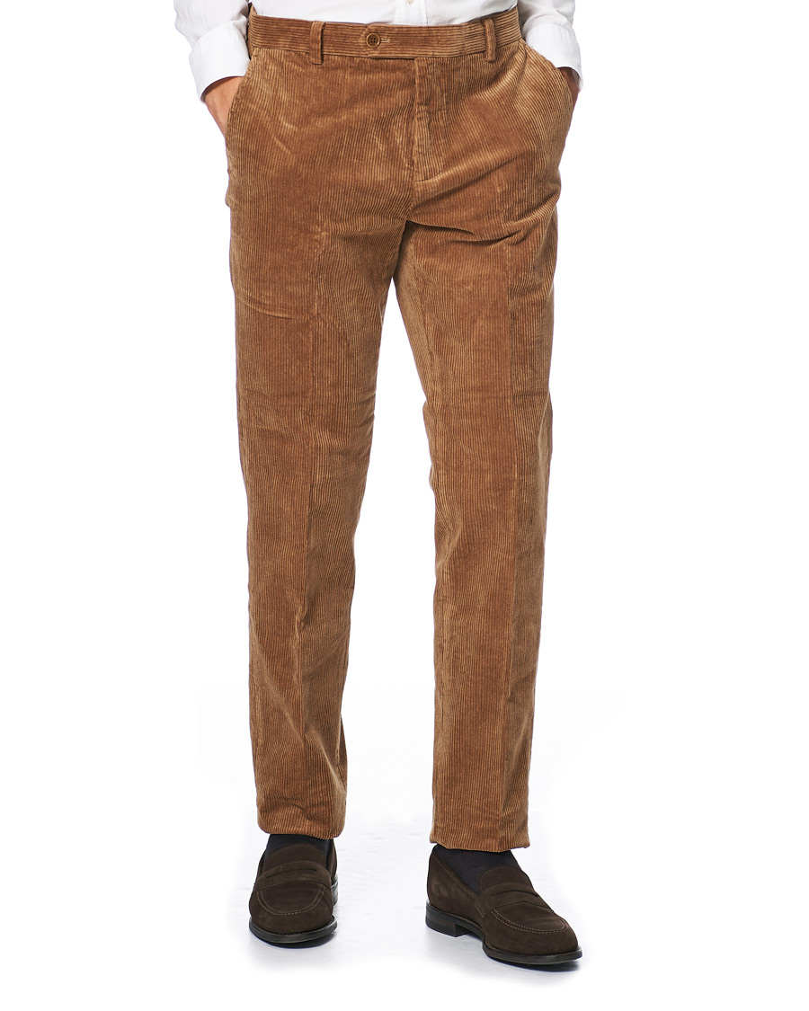 Homme | Pantalons | Brooks Brothers | Milano Fit Corduroy Trousers Camel