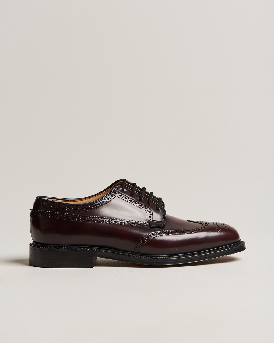 Homme | Richelieus | Church's | Grafton Polished Binder Brogue Burgundy