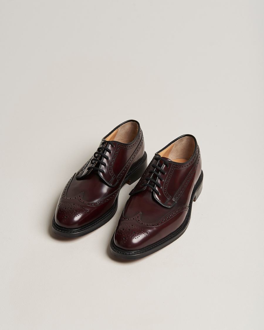 Homme | Chaussures Faites Main | Church's | Grafton Polished Binder Brogue Burgundy