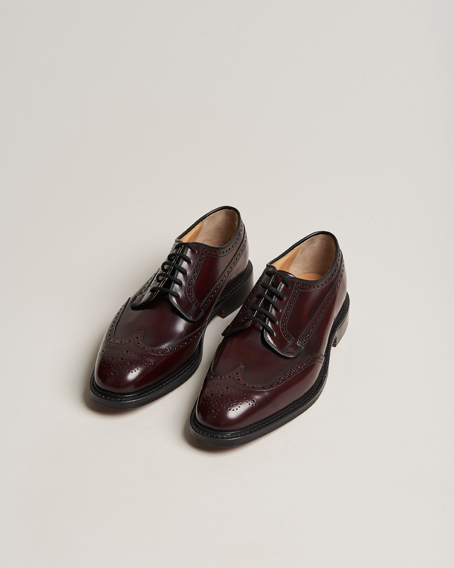 Homme | Richelieus | Church's | Grafton Polished Binder Brogue Burgundy
