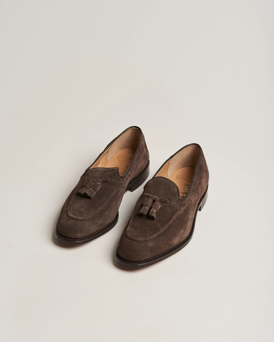 Homme | Loafers | Church's | Kingsley Suede Tassel Loafer Brown