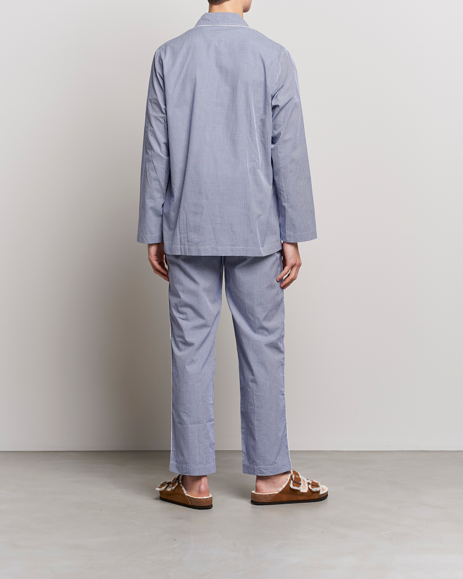 Homme | Peignoirs Et Pyjamas | Nufferton | Alf Checked Pyjama Set Blue/White