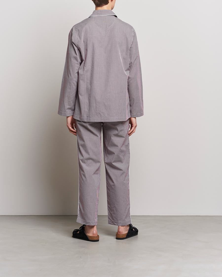 Homme | Peignoirs Et Pyjamas | Nufferton | Alf Checked Pyjama Set Brown/White