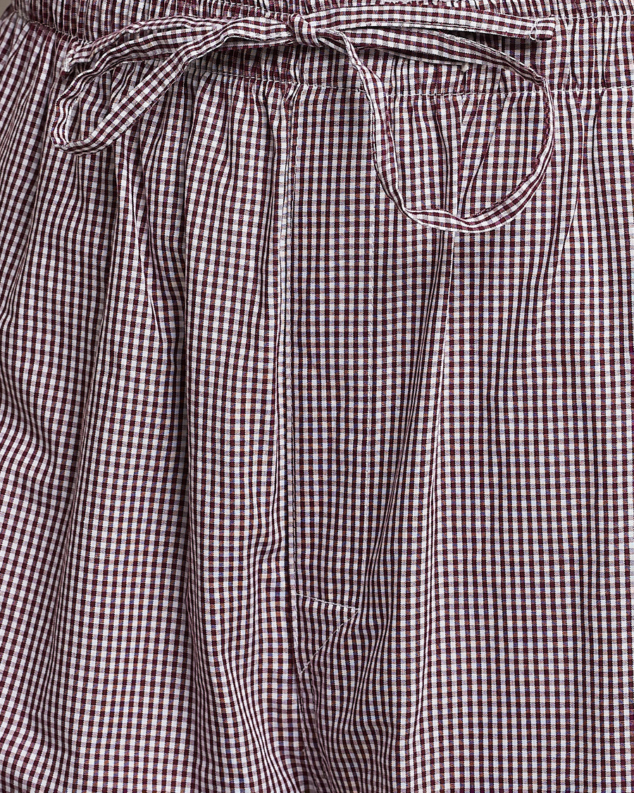 Homme | Peignoirs Et Pyjamas | Nufferton | Alf Checked Pyjama Set Brown/White