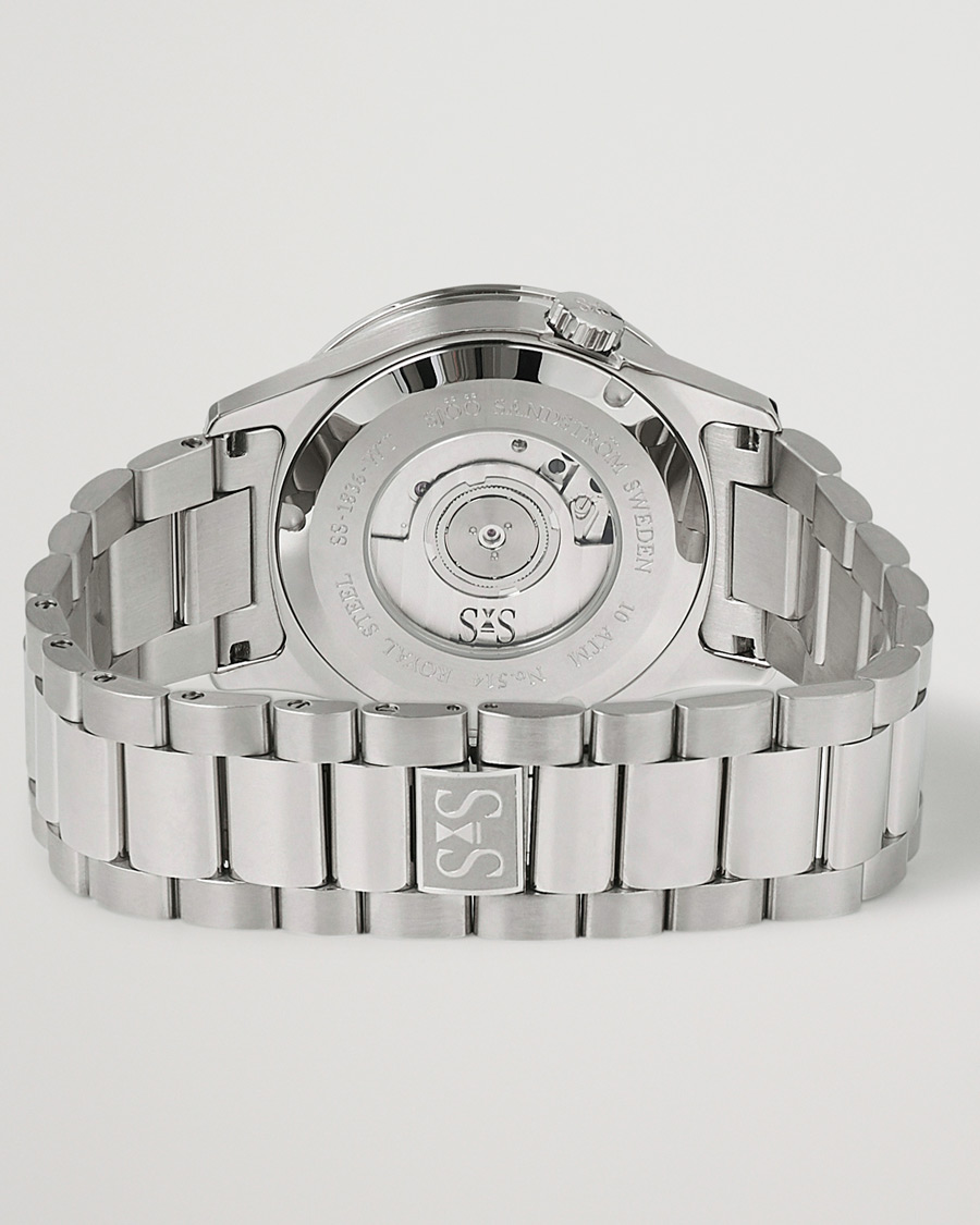 Homme | Sjöö Sandström Royal Steel Worldtimer 36mm Black with Steel | Sjöö Sandström | Royal Steel Worldtimer 36mm Black with Steel
