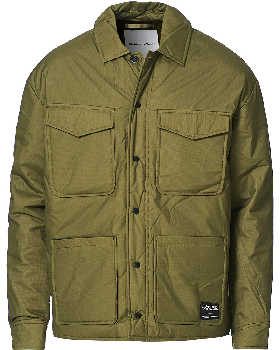 Homme | Manteaux Et Vestes | Samsøe Samsøe | Samsøe & Samsøe Tony Gore-Tex Shirt Jacket Ivy Green