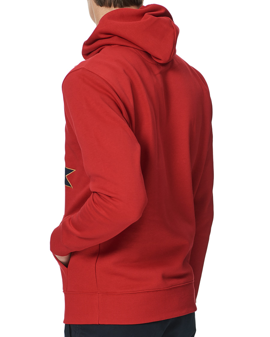 Homme | Pulls Et Tricots | GANT | Banner Shield Hoodie Equestrian Red