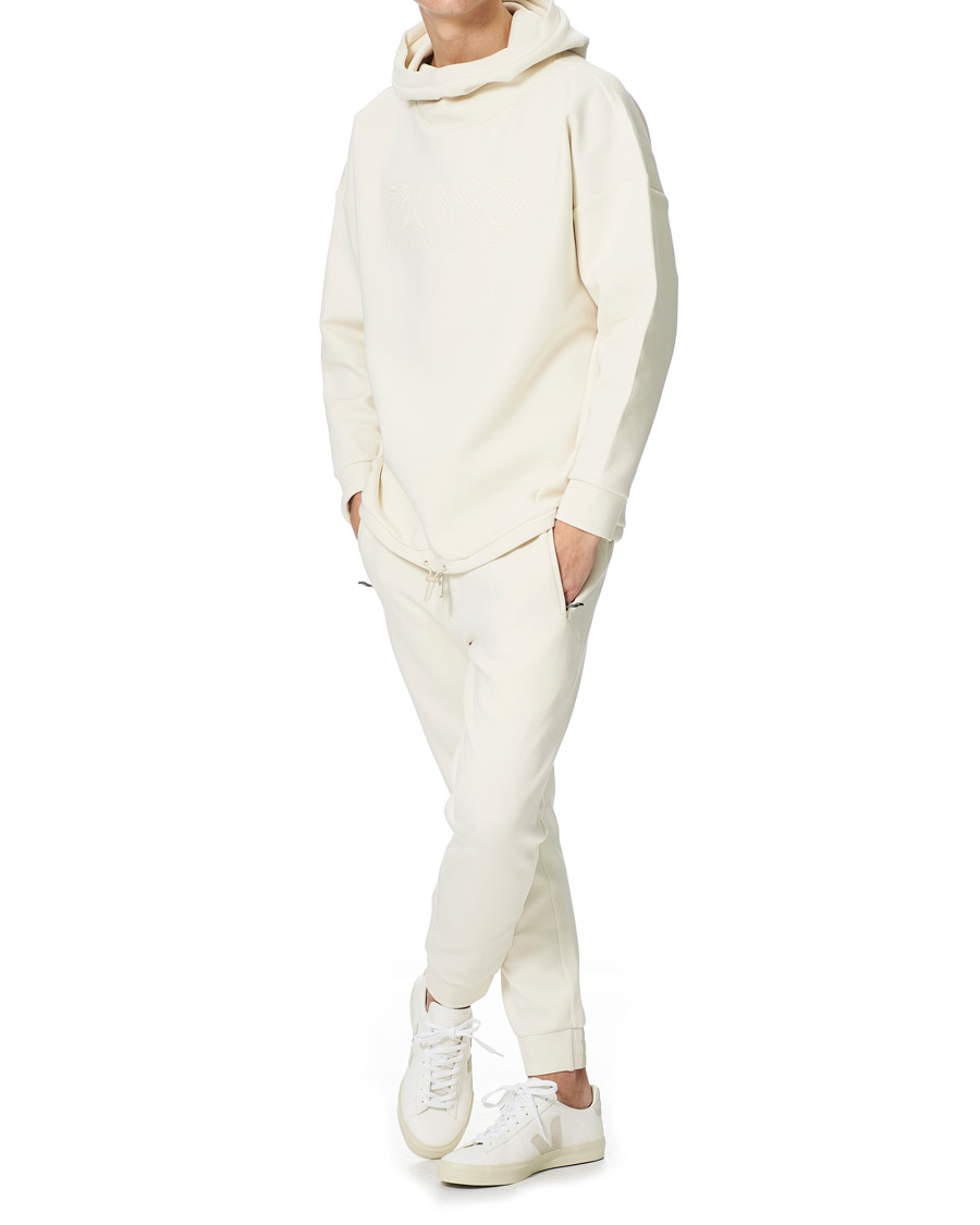 Homme | Pulls Et Tricots | BOSS GREEN | BOSS Athleisure Soody Iconic Logo Hoodie Open White