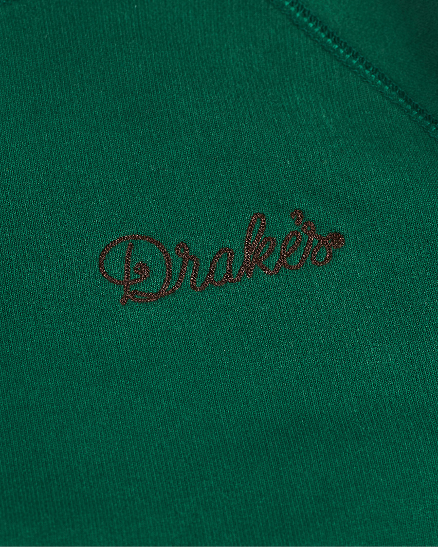 Homme | Pulls Et Tricots | Drake's | Hooded Cotton Sweatshirt Green