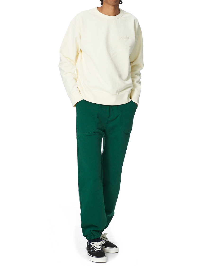 Homme | Pantalons | Drake's | Cotton Jogging Bottoms Green