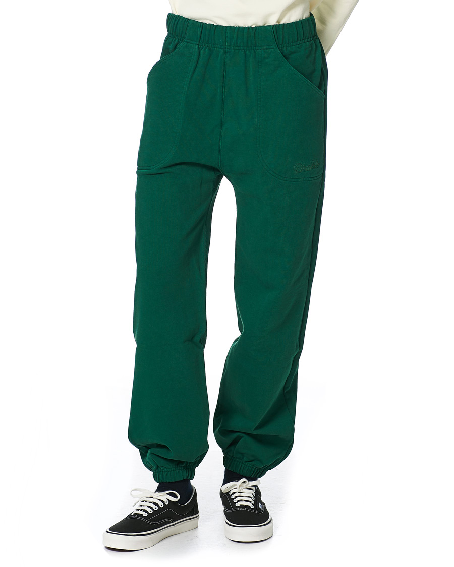 Homme | Pantalons | Drake's | Cotton Jogging Bottoms Green