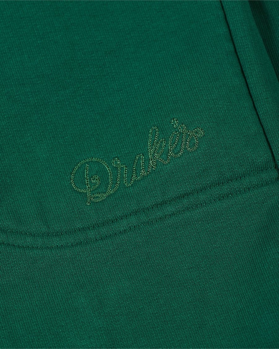 Homme | Pantalons | Drake's | Cotton Jogging Bottoms Green