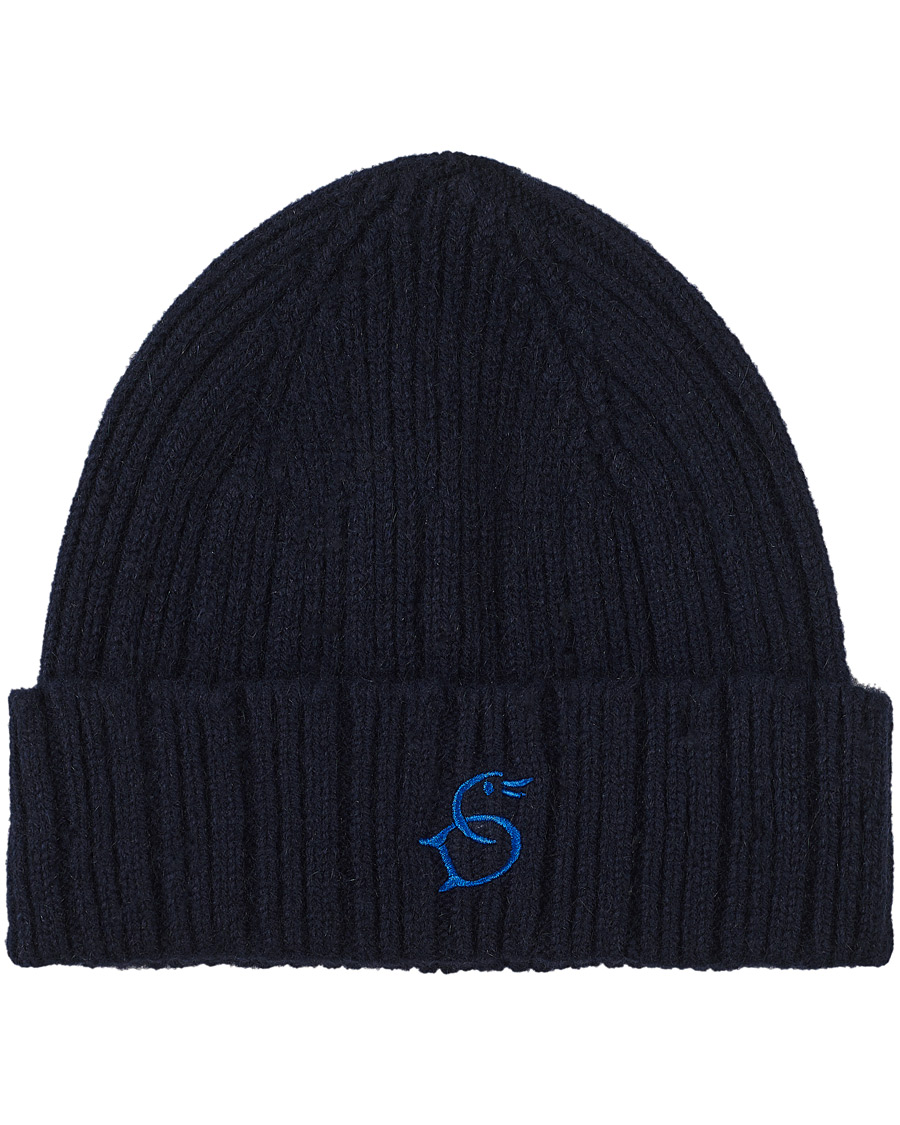 Homme | Drake's Geelongora Beanie Hat Navy | Drake's | Geelongora Beanie Hat Navy