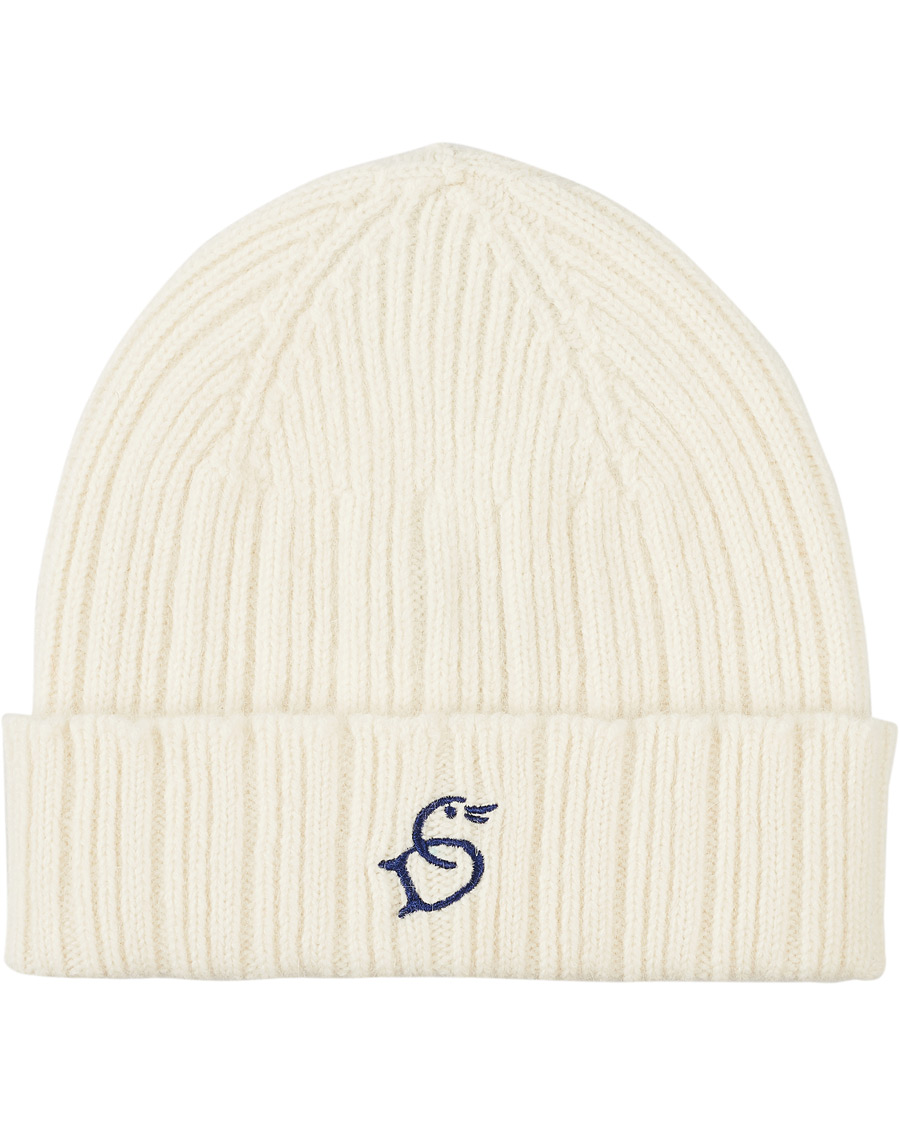 Homme | Drake's Geelongora Beanie Hat Ecru | Drake's | Geelongora Beanie Hat Ecru