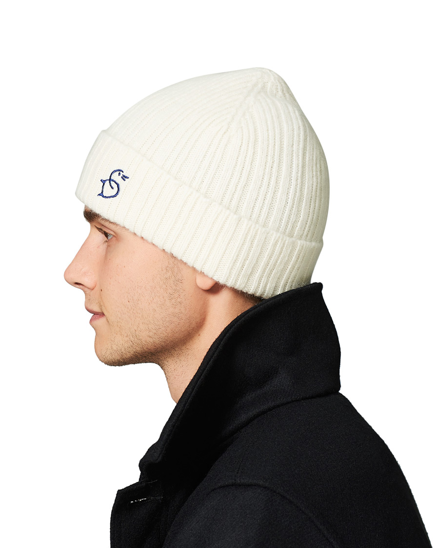 Homme | Drake's Geelongora Beanie Hat Ecru | Drake's | Geelongora Beanie Hat Ecru