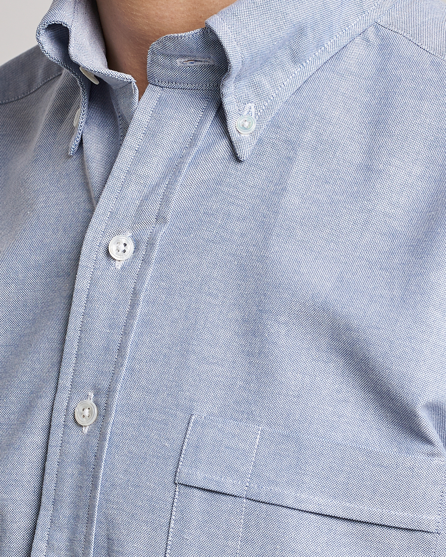 Homme | Chemises | Drake's | Button Down Oxford Shirt Blue