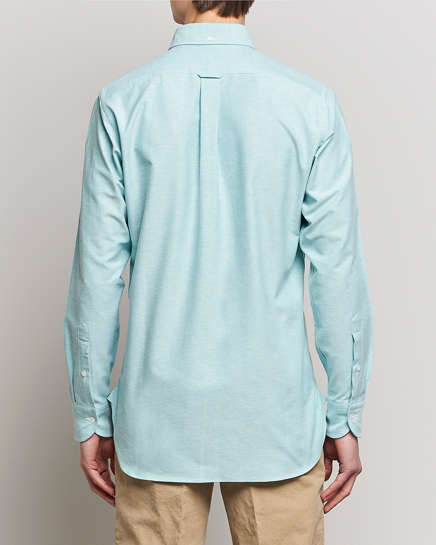 Homme | Chemises | Drake's | Button Down Oxford Shirt Light Green