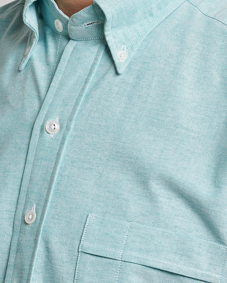 Homme | Chemises | Drake's | Button Down Oxford Shirt Light Green