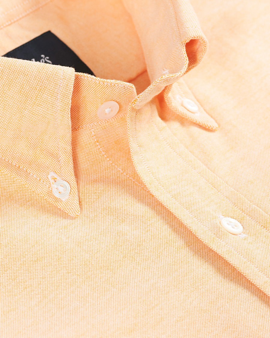 Homme | Chemises | Drake's | Button Down Oxford Shirt Orange