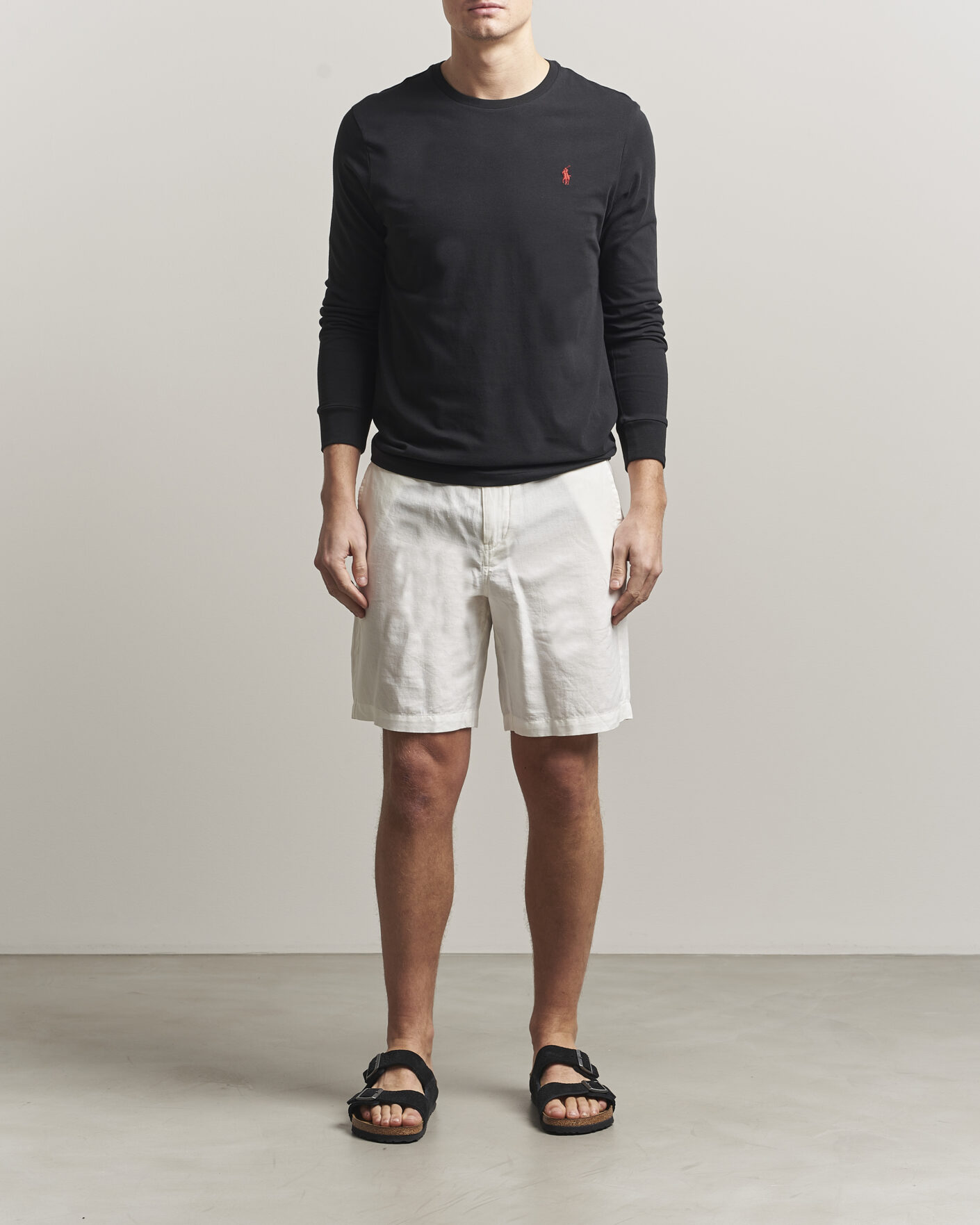 Homme | T-shirts | Polo Ralph Lauren | Long Sleeve Crew Neck Tee Polo Black