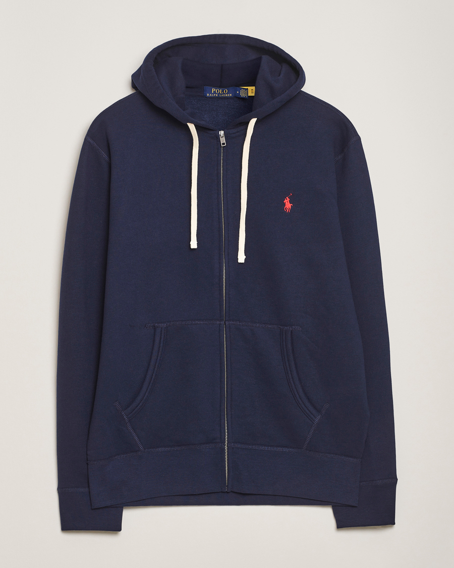 Polo Ralph Lauren Fleece Full Zip Hoodie Cruise Navy - Acheter