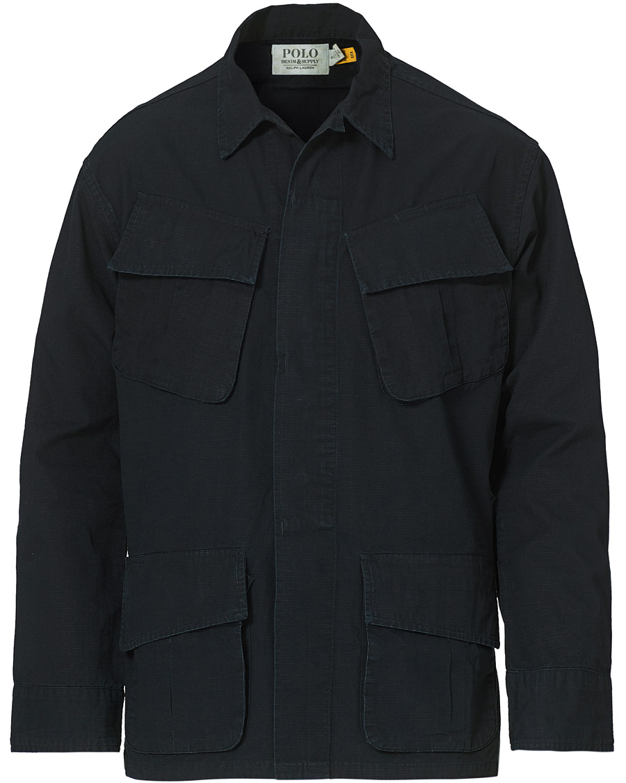 Homme | Chemises | Polo Ralph Lauren | Military Ripstop Overshirt Polo Black
