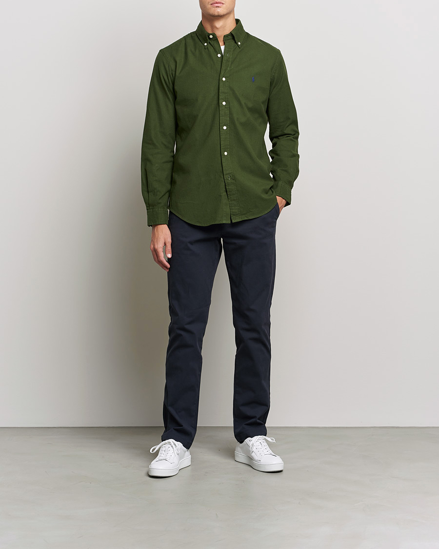 Homme | Chemises | Polo Ralph Lauren | Brushed Flannel Shirt Classic Drab