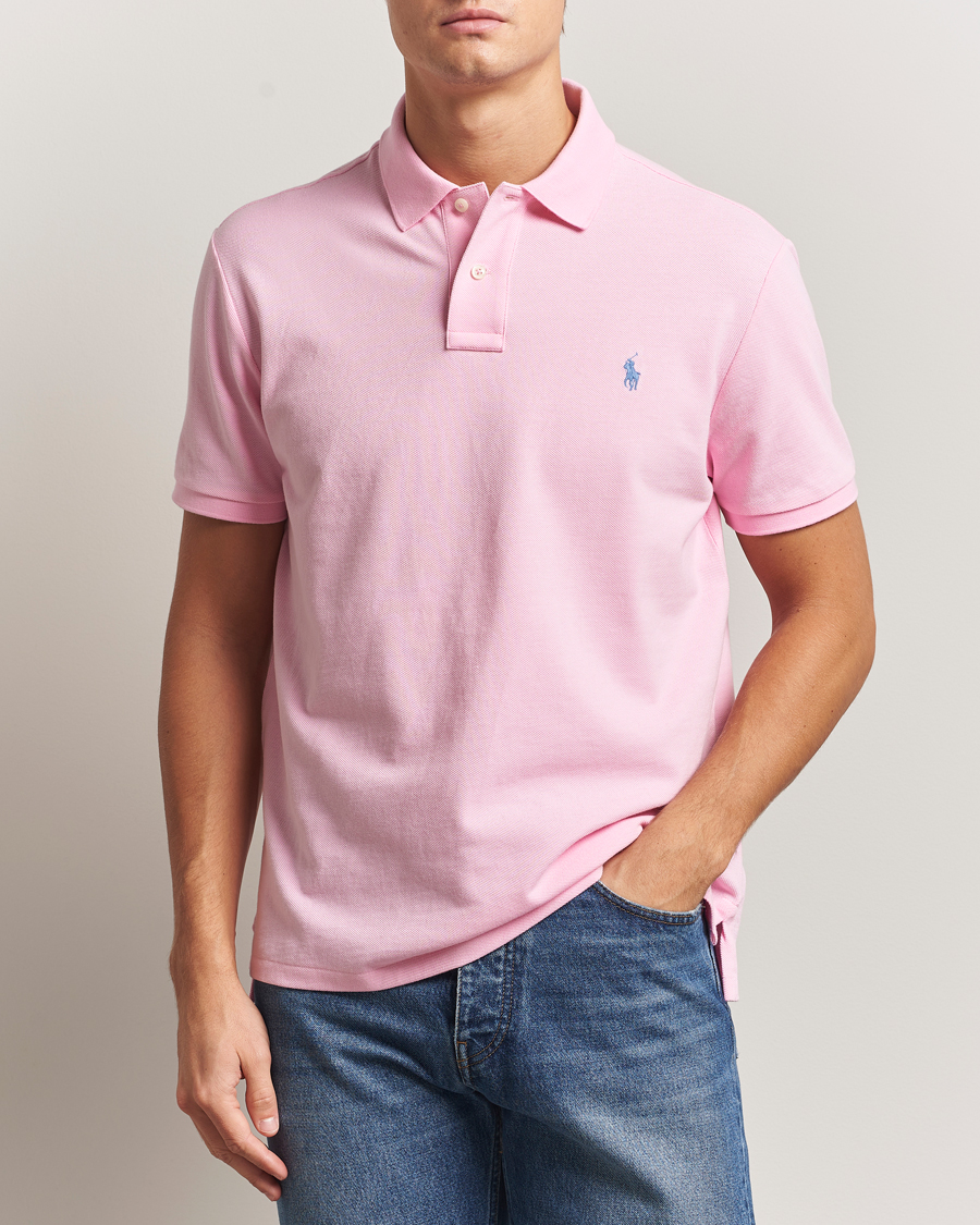 Homme | Polos | Polo Ralph Lauren | Custom Slim Fit Polo Carmel Pink