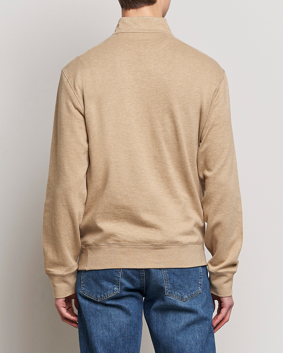 Homme | Pulls Et Tricots | Polo Ralph Lauren | Double Knit Half-Zip Sweater Café Tan Heather