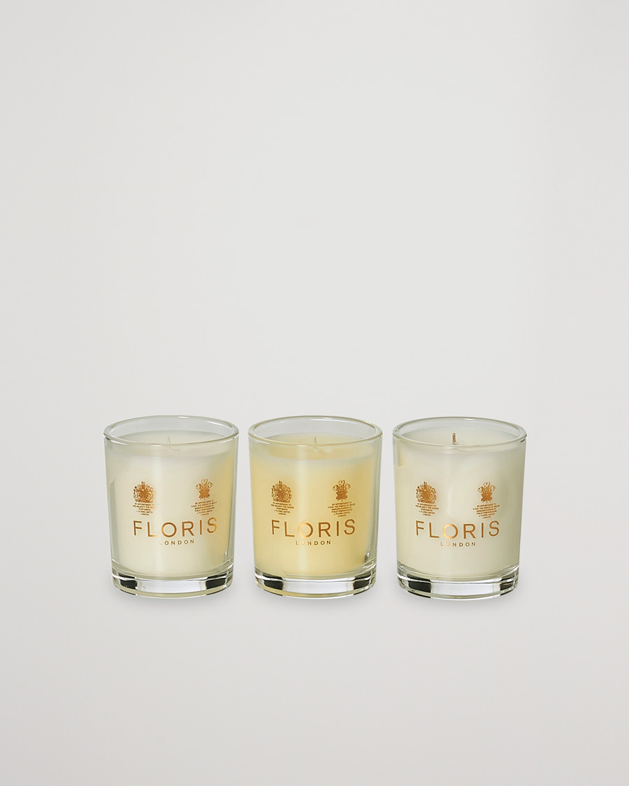 Homme | Floris London Mini Candle Set 3x70g | Floris London | Mini Candle Set 3x70g