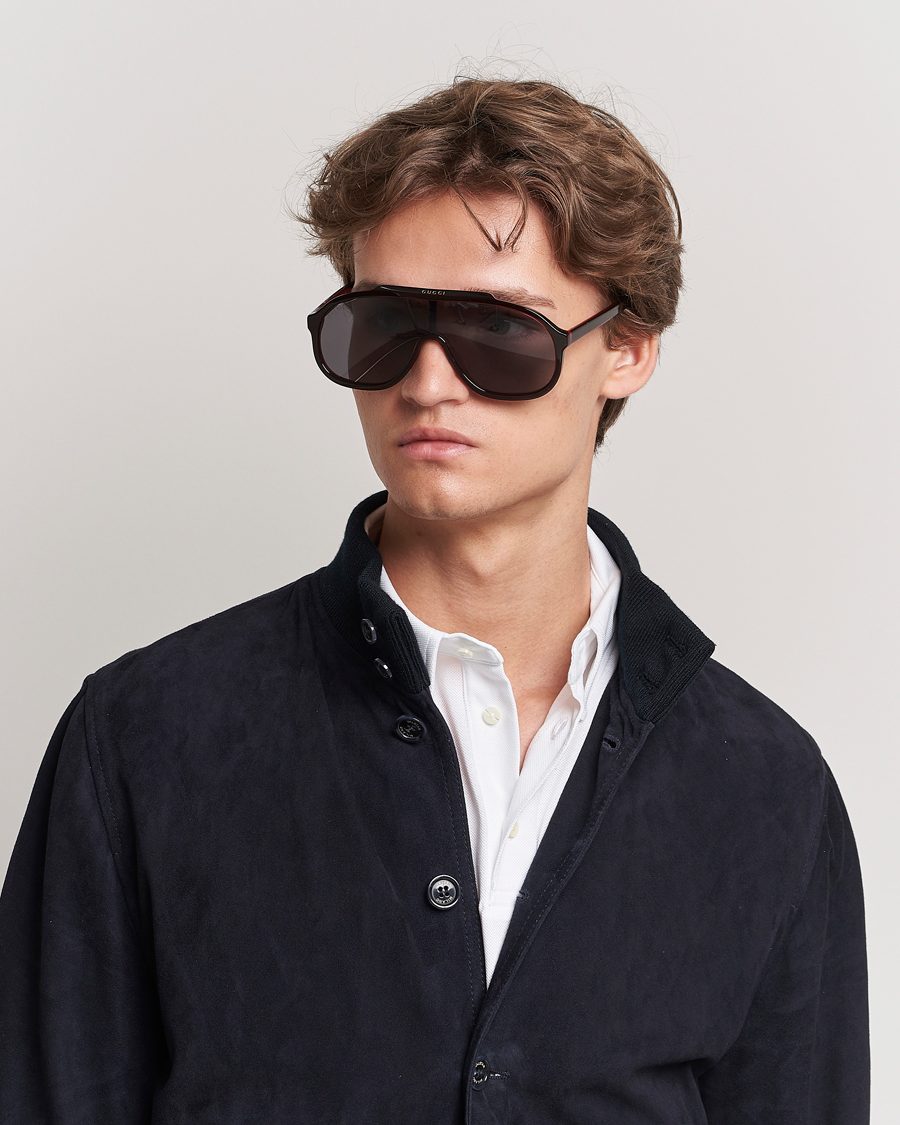 Homme | Lunettes De Soleil Aviateur | Gucci | GG1038S Sunglasses Black