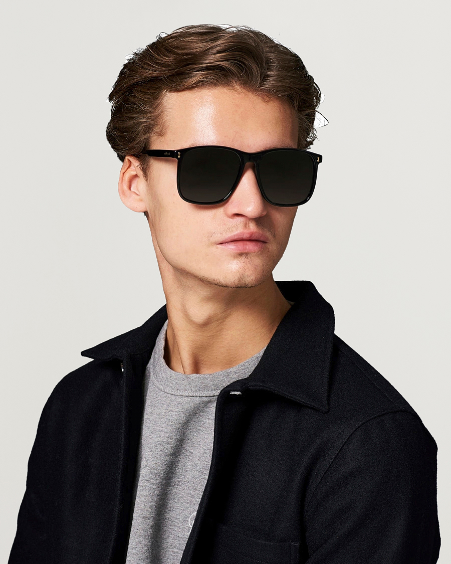Homme | Lunettes De Soleil À Monture D | Gucci | GG1041S Sunglasses Black Grey