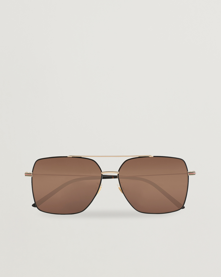 Homme | Gucci GG1053SK Sunglasses Gold Brown | Gucci | GG1053SK Sunglasses Gold Brown