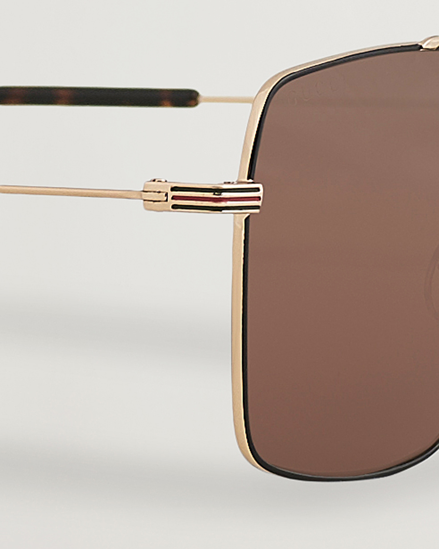 Homme | Gucci GG1053SK Sunglasses Gold Brown | Gucci | GG1053SK Sunglasses Gold Brown