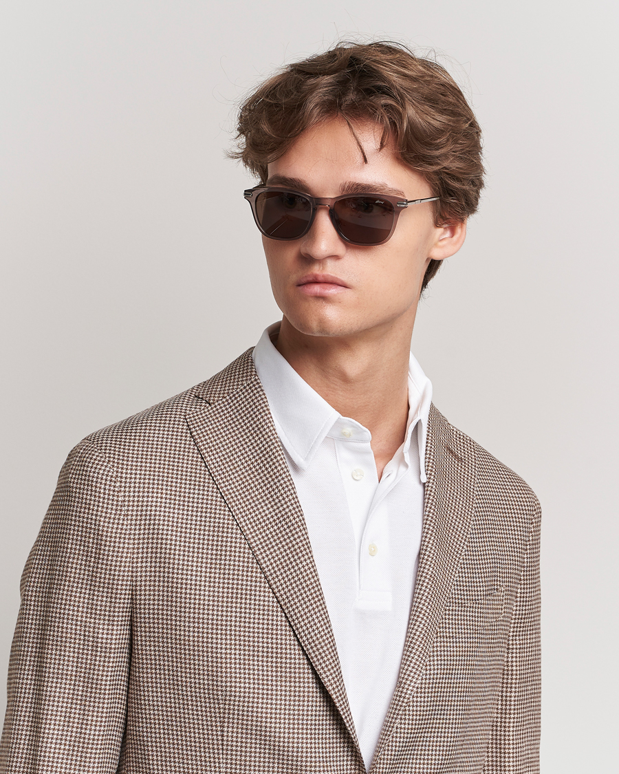 Homme |  | Brioni | BR0092S Titanium Sunglasses Grey Silver