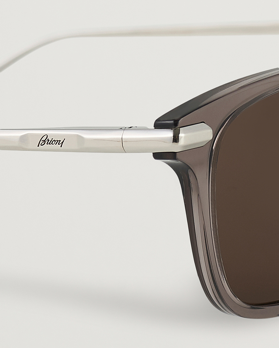 Homme | Brioni BR0092S Titanium Sunglasses Grey Silver | Brioni | BR0092S Titanium Sunglasses Grey Silver