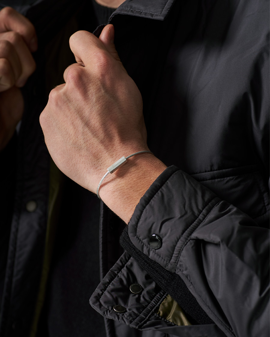 Homme | LE GRAMME Octagonal Cable Bracelet Brushed Sterling Silver 7g | LE GRAMME | Octagonal Cable Bracelet Brushed Sterling Silver 7g