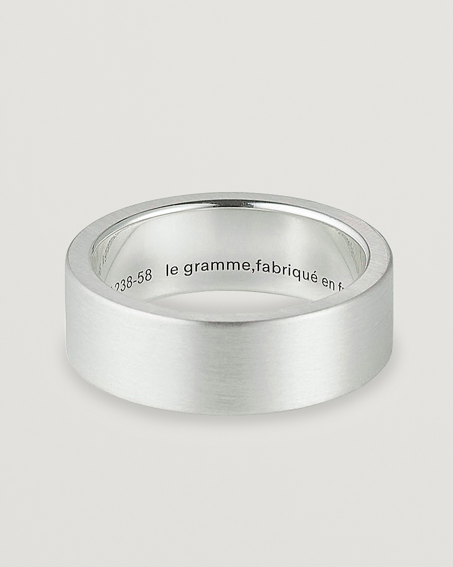 Homme | Bijoux | LE GRAMME | Ribbon Brushed Ring Sterling Silver