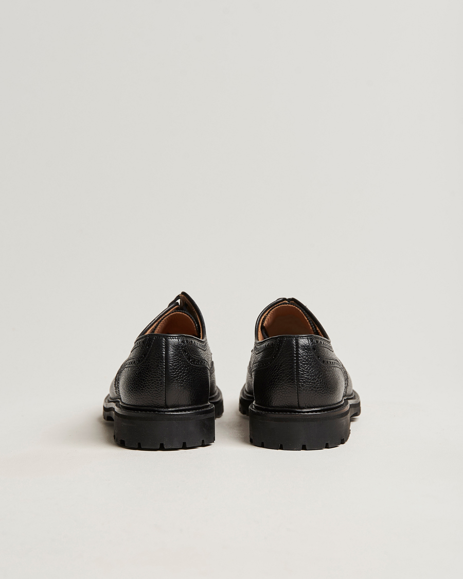 Homme | Derbies | Crockett & Jones | Pembroke Derbys Scotch Grain Vibram Black Calf