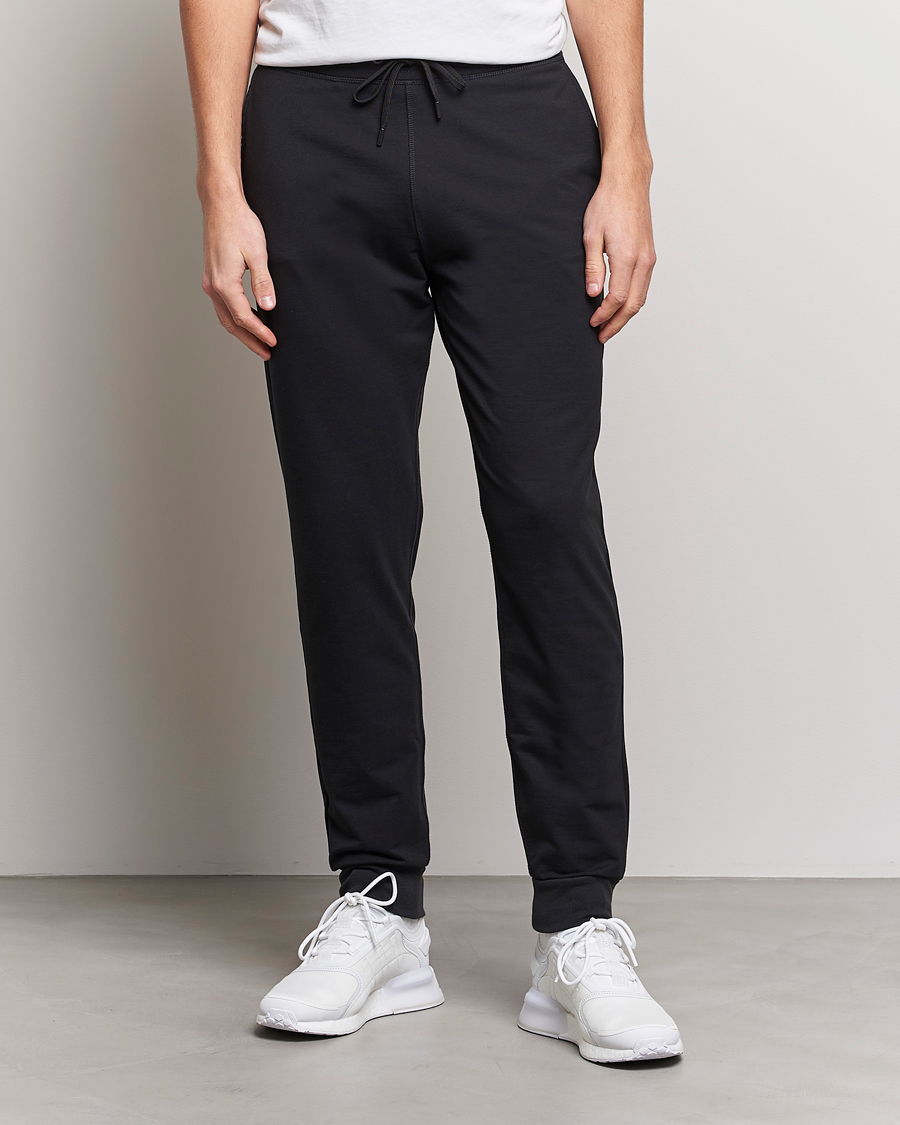 Homme | Loungewear | Sunspel | Active Track Pants Black