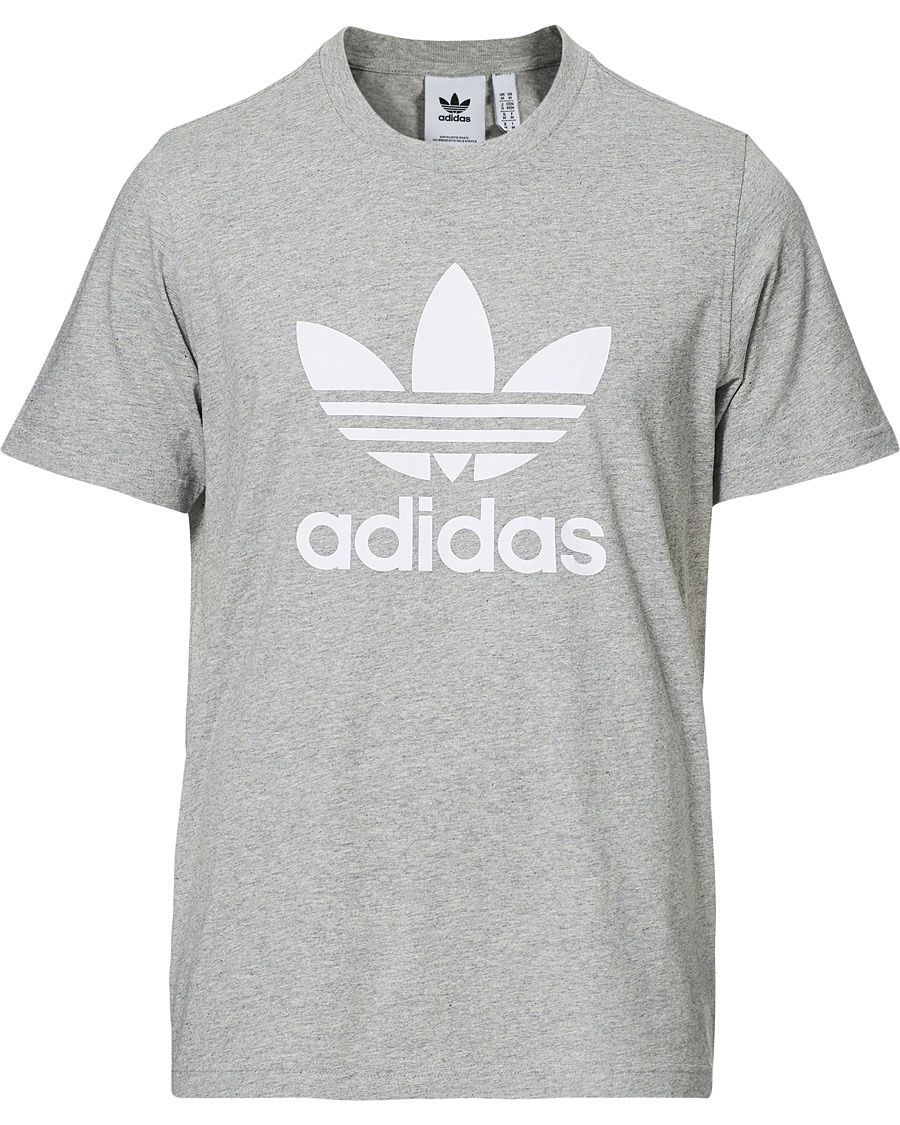 Homme | T-shirts | adidas Originals | Trefoil Tee Grey Melange